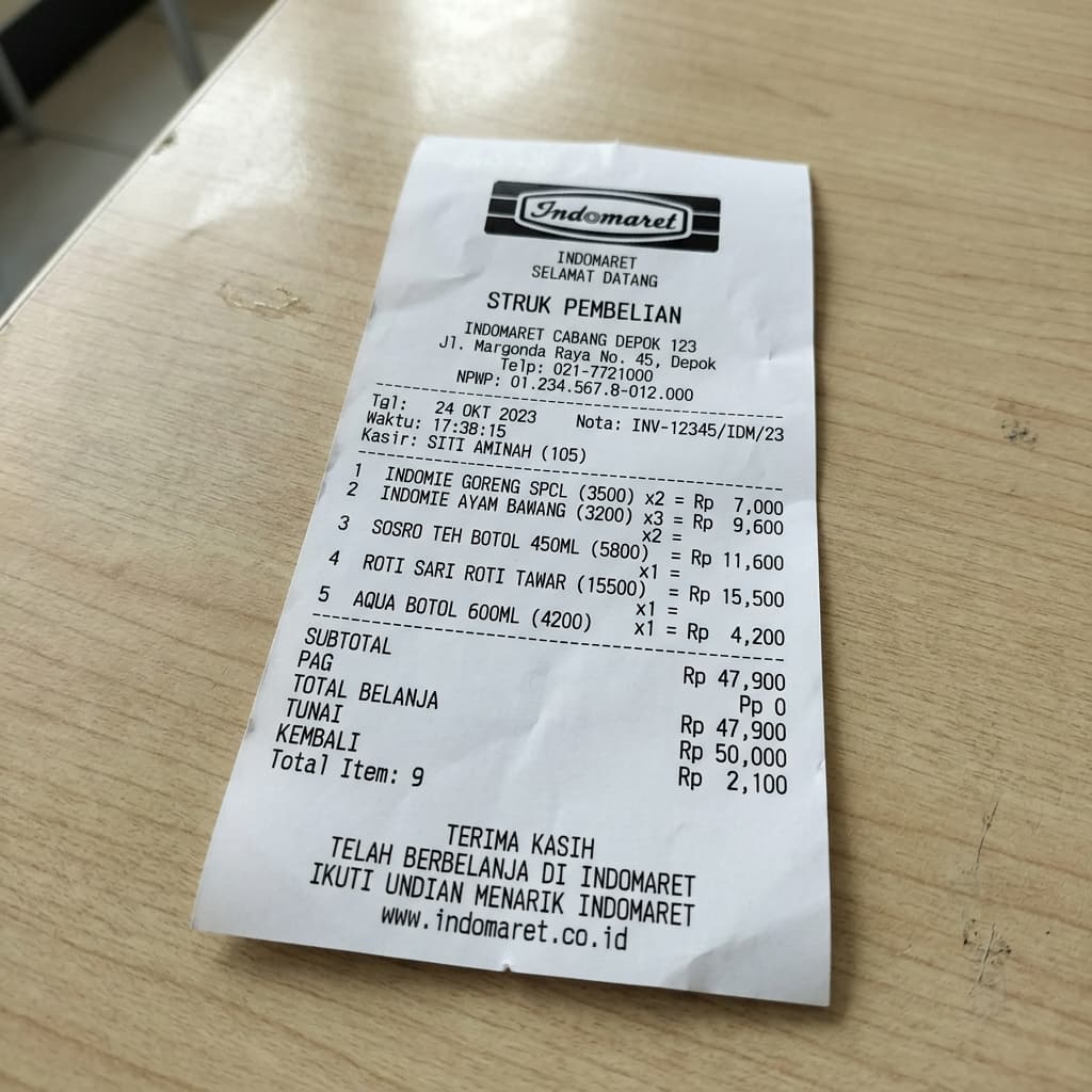 Receipt